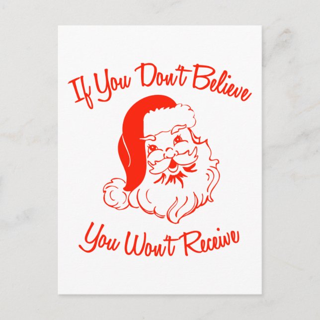 Om du inte tror kommer du inte att få vykort (Framsida)
