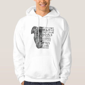 Om du inte tror på själslig hund rescu hoodie