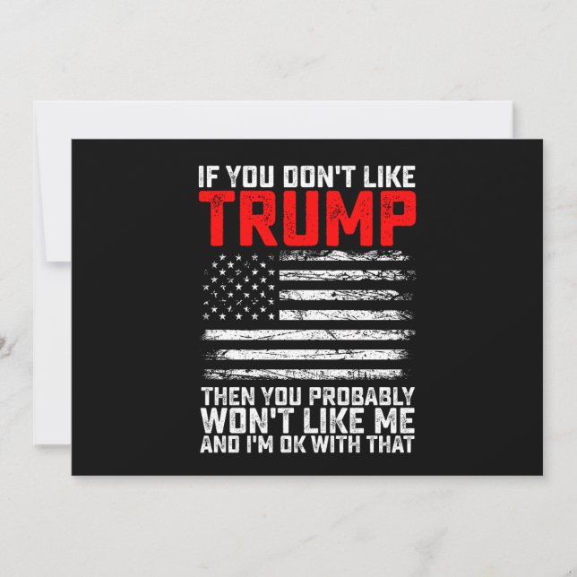 Om du inte tycker om Trump, då vill du säkert att  Inbjudningar (Framsida)