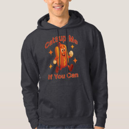 Om du kan använda Hett Hund - Ketchup Pun Hoodie