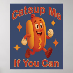 Om du kan använda Hett Hund - Ketchup Pun Poster