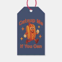 Om du kan använda Hett Hund - Ketchup Pun Presentetikett