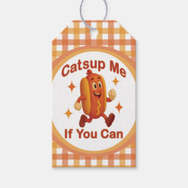 Om du kan använda Hett Hund - Ketchup Pun Presentetikett