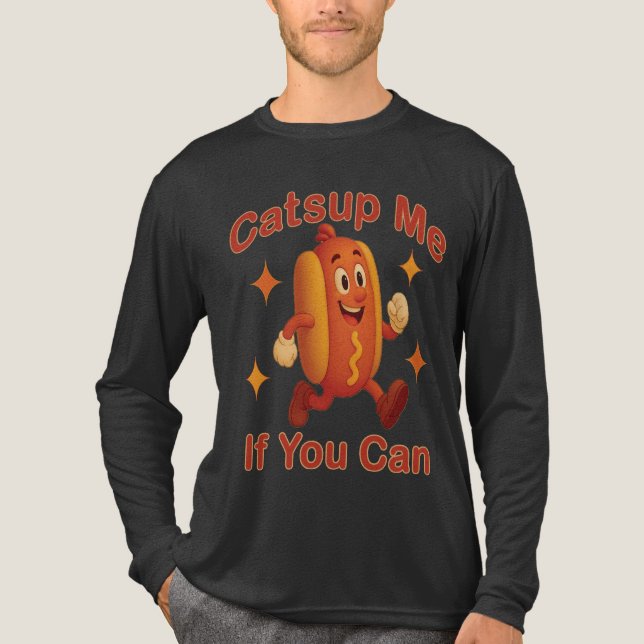 Om du kan använda Hett Hund - Ketchup Pun T Shirt (Framsida)