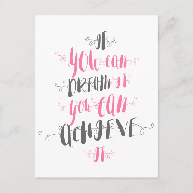 Om-du-kan-drömma-det-du-kan-uppnå-it Vykort (Framsida)