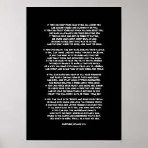 Om du kan hålla ditt huvud när all om dig… poster