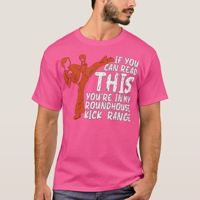 Om du kan läsa den här kombinationen idrottar Kick T Shirt (Framsida)