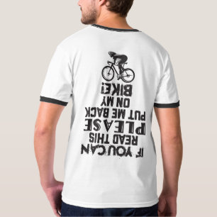 Om du kan läsa den här lustiga bike Black White-sk T Shirt