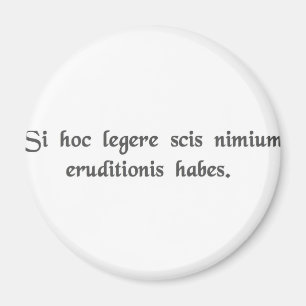 Om du kan läsa denna, är du overeducated. magnet