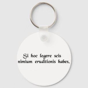 Om du kan läsa denna, är du overeducated. nyckelring