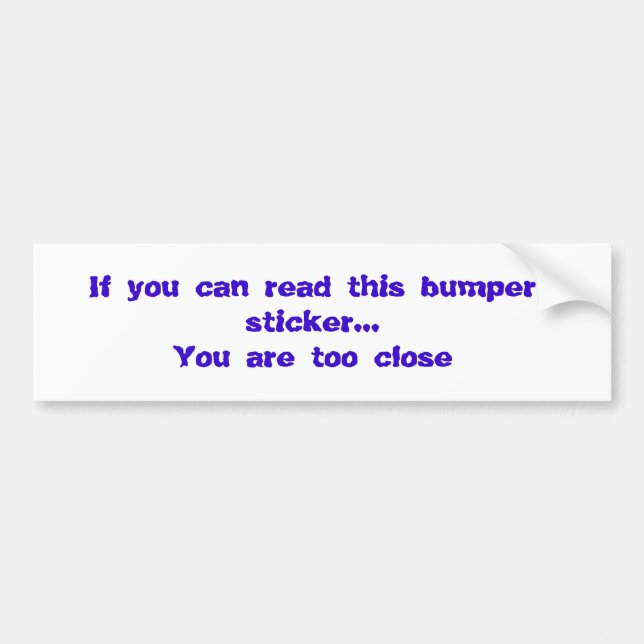 Om du kan läsa denna bildekal…, är du t… bildekal (Framsidan)