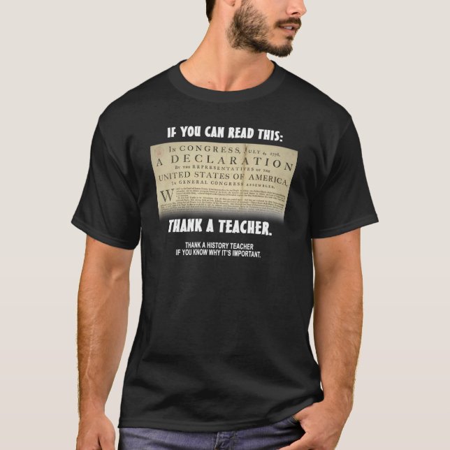 Om du kan läsa denna… t-shirt (Framsida)