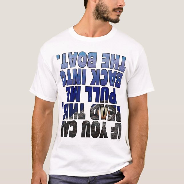 Om du kan läsa denna T-tröja T-shirt (Framsida)