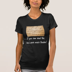 Om du kan läsa denna, tacka din musiklärare tee
