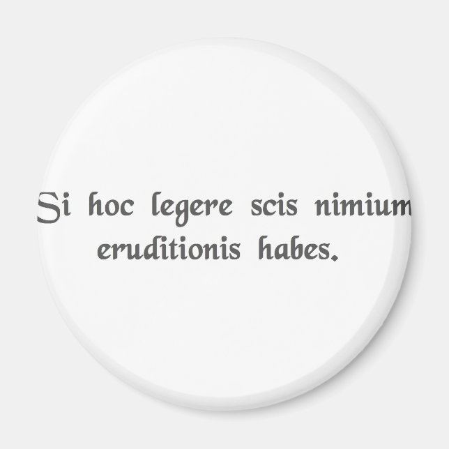 Om du kan läsa det här är du överutbildad. magnet (Framsidan)