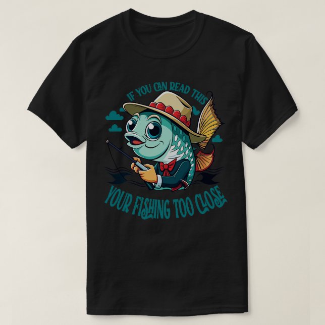 Om du kan läsa det här så är det roligt. t shirt (Design framsida)