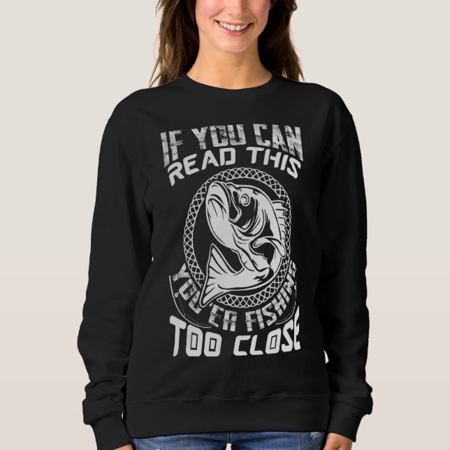 Om du kan läsa det här så fiskar du angularfiske t shirt (Framsida)