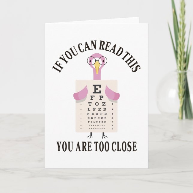 Om du kan läsa detta är du för nära kort (Framsida)