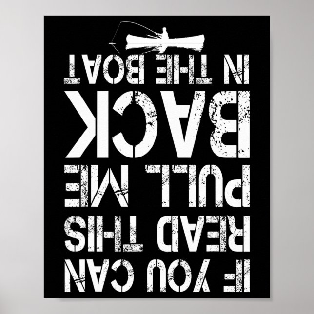 Om du kan läsa detta, dra mig tillbaka i båten Rol Poster (Framsidan)