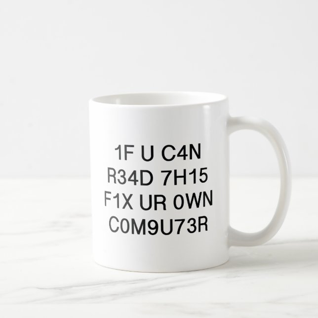 Om du kan läsa detta kaffemugg (Höger)