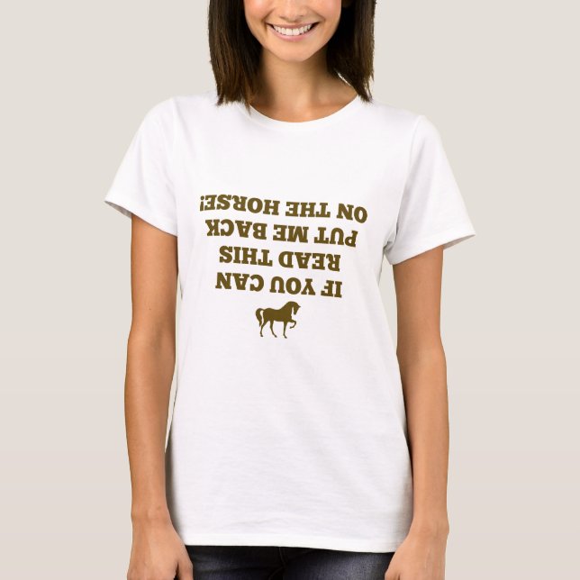 Om du kan läsa detta t shirt (Framsida)
