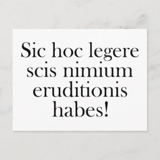 Om du kan läsa detta ... vykort