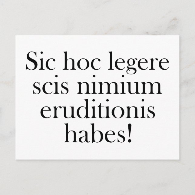 Om du kan läsa detta ... vykort (Framsida)