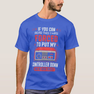 OM Du KAN Läsahans Spelande Spelare Videospel Kont T Shirt