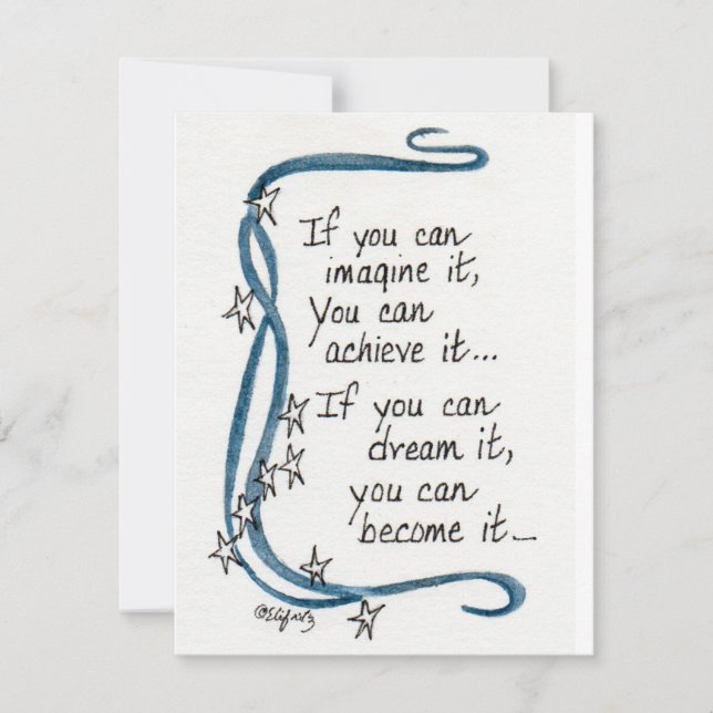 Om du kan tänka dig att säga färg teckning... anteckningskort (Framsida)