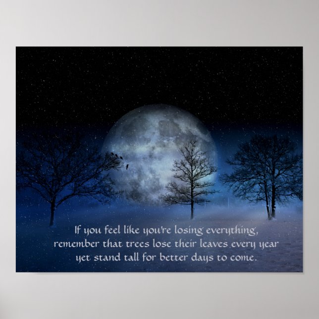 Om du känner att du förlorar - Inspirerande Citat Poster (Framsidan)