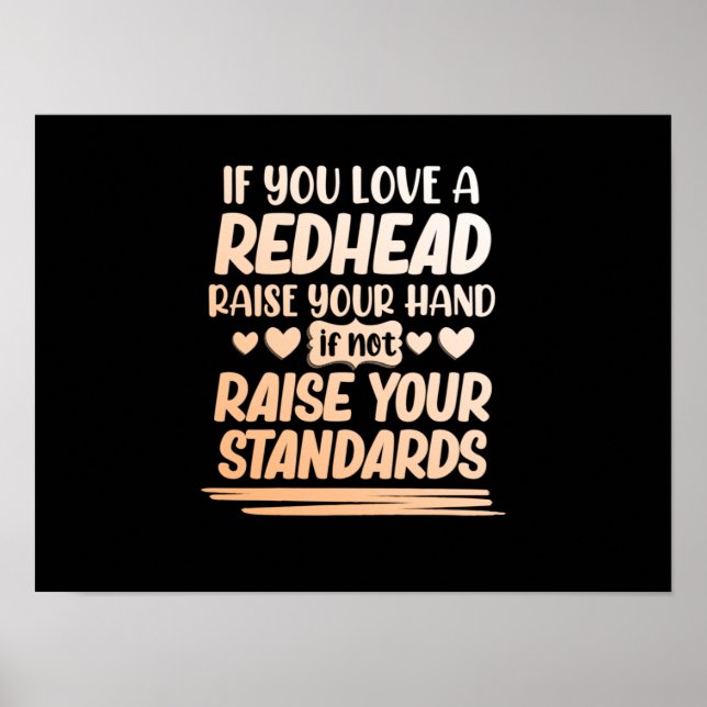 Om du Kärlek ett Rödhårig Cute Red Hair Flickor Poster (Framsidan)