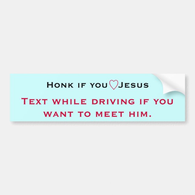 Om du kärlek Jesus, Text vid bilkörning Bildekal (Framsidan)
