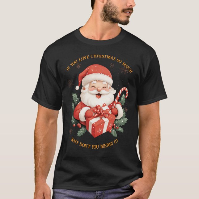 Om du Kärlek jul T Shirt (Framsida)