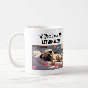 Om du Kärlek låter mig sova i Hund citat Kaffemugg