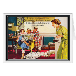 Om du Kärlekar nåt, frigör det... Hälsningskort