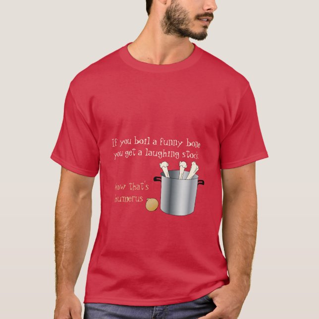 Om du kokar ett lustigt ben t shirt (Framsida)