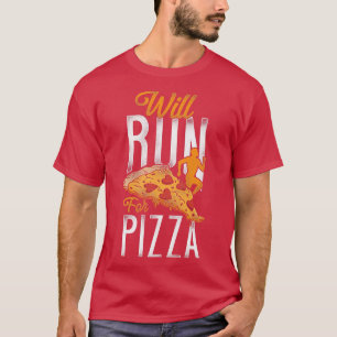 Om du kör Springer Halva Marathon Pizza Vintage ko T Shirt