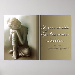 Om du ler... Poster Buddha-offerten