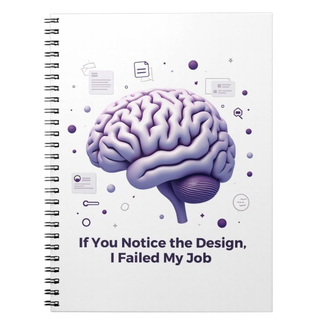Om Du Märker Designen – UI/UX-designers Anteckningsbok (Framsidan)