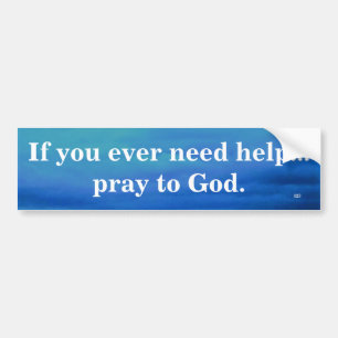 OM DU NÅGONSIN BEHÖVER HJÄLP-BUMPER-STICKER BILDEKAL