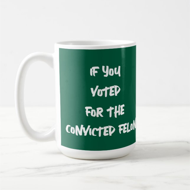 OM DU RÖSTADE FÖR FELON-SKÄRMEN KAFFEMUGG (Vänster)