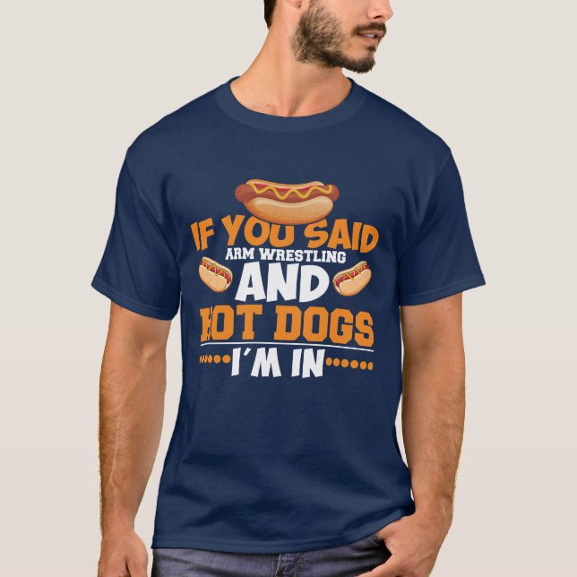 Om du sa Arm Wrestling T Shirt (Framsida)