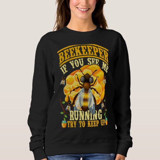 Om du ser mig springa, försök att Behålla upp biod T Shirt (Framsida)