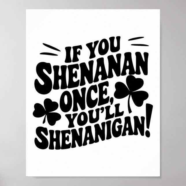 Om Du Shenan En Gång  Poster (Framsidan)