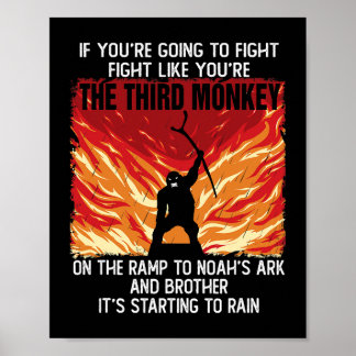Om du ska kämpa som den tredje munken poster