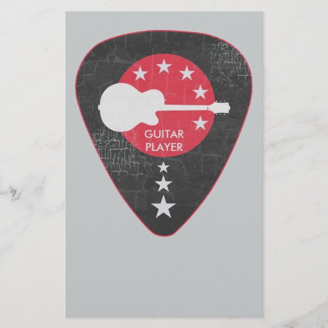 om du spelar gitarren brevpapper (Framsida)