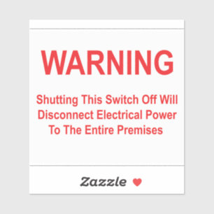 Om du stänger av den här switchen kopplas strömmen klistermärken