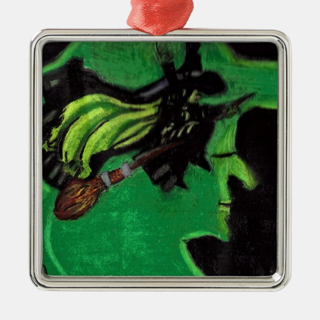 OM DU TÄNKA ÄR JAG EN BAD VITCH JULGRANSPRYDNAD METALL (Framsidan)