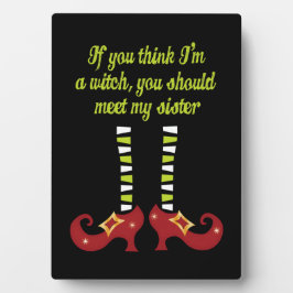 Om du tänka är jag en häxa, halloween-plack