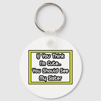 Om du Tänka är jag tyst... min syster Nyckelring